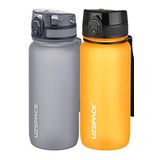 Uzspace 2'li 650 ml Fiftyfifty Gri - Turuncu Tritan Matara Seti