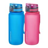 Uzspace 2'li 650 ml Fiftyfifty Mavi - Pembe Tritan Matara Seti