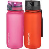 Uzspace 2'li 650 ml Fiftyfifty Pembe - Bordo Tritan Matara Seti