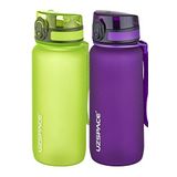 Uzspace 2'li 650 ml Fiftyfifty Yeşil - Mor Tritan Matara Seti