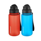 Uzspace 2'li Pipetli Tritan Matara Seti 400 ml FiftyFifty FantasyRed-Turkuaz