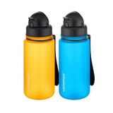 Uzspace 2'li Pipetli Tritan Matara Seti 400 ml FiftyFifty Turuncu-Turkuaz