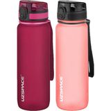 Uzspace 2'li Tritan 800 ml Fiftyfifty Gül Kurusu - Pembe Matara Seti
