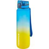 Uzspace 2'li Tritan Matara Seti 1000 ml Büyük Boy Çift Renk Softtouch Ff Collection Tritan Su Matarası - Pembe - Sarı