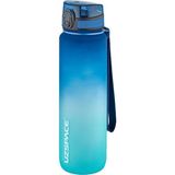 Uzspace 2'li Tritan Matara Seti 1000ML Büyük Boy Çift Renk Softtouch Ff Collection Tritan Su Matarası - Mavi - Pembe