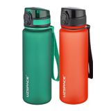 Uzspace 2'li Tritan Matara Seti 500 ml 14 Farklı Renk Seçeneği FiftyFifty Koyu Yeşil-F.Red