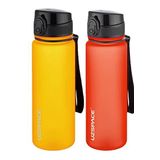 Uzspace 2'li Tritan Matara Seti 500 ml 14 Farklı Renk Seçeneği FiftyFifty Turuncu-F.Red