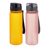 Uzspace 2'li Tritan Matara Seti 500 ml 14 Farklı Renk Seçeneği FiftyFifty Turuncu-Pudra