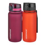 Uzspace 2'li Tritan Matara Seti 650 ml 14 Farklı Renk Seçeneği FiftyFifty Kırmızı-FantasyRed