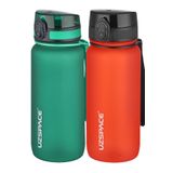 Uzspace 2'li Tritan Matara Seti 650 ml 14 Farklı Renk Seçeneği FiftyFifty KoyuYeşil-FantasyRed