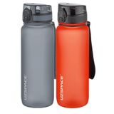 Uzspace 2'li Tritan Matara Seti 800 ml 14 Farklı Renk Seçeneği FiftyFifty Gri-FantasyRed