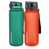 Uzspace 2'li Tritan Matara Seti 800 ml 14 Farklı Renk Seçeneği FiftyFifty KoyuYeşil-FantasyRed