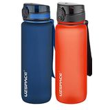 Uzspace 2'li Tritan Matara Seti 800 ml 14 Farklı Renk Seçeneği FiftyFifty Lacivert-FantasyRed