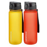Uzspace 2'li Tritan Matara Seti 800 ml 14 Farklı Renk Seçeneği FiftyFifty Turuncu-FantasyRed