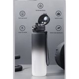Uzspace 3026-4 Tritan Matara 500ml Siyah-Beyaz - Siyah - Beyaz