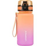 Uzspace 350 ml Tritan Matara Turuncu-Mor BPA İçermeyen Hafif Sızdırmaz Tasarım ile Taşınabilir