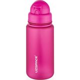 Uzspace 400ML Yenilenen Renkler Pipetli El Askılı Tritan Su Matarası Sızdırmaz Bpa Yok Koku Yok - Koyu Pembe