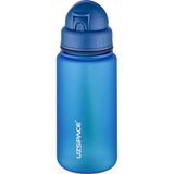 Uzspace 400ML Yenilenen Renkler Pipetli El Askılı Tritan Su Matarası Sızdırmaz Bpa Yok Koku Yok - Petrol Mavisi