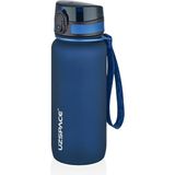 Uzspace 500ML-650ML-800ML-1000ML Klasik Soft-Touch Serisi Askılı Akıtmaz Tritan Su Matarası - 0,65 lt - Lacivert