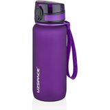 Uzspace 500ML-650ML-800ML-1000ML Klasik Soft-Touch Serisi Askılı Akıtmaz Tritan Su Matarası - 0,65 lt - Mor