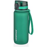 Uzspace 500ML-650ML-800ML-1000ML Klasik Soft-Touch Serisi Askılı Akıtmaz Tritan Su Matarası - 0,65 lt - Yeşil