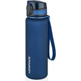 Uzspace 500ML-650ML-800ML-1000ML Klasik Soft-Touch Serisi Askılı Akıtmaz Tritan Su Matarası - 500 ml - Lacivert
