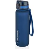 Uzspace 500ML-650ML-800ML-1000ML Klasik Soft-Touch Serisi Askılı Akıtmaz Tritan Su Matarası - 800 ml - Lacivert