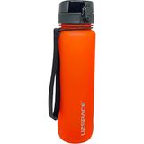 Uzspace 500ML-650ML-800ML-1000ML Yenilenen Renkler Soft-Touch Serisi Askılı Akıtmaz Tritan Su Matarası - 1 lt - Domates Kırmızısı