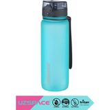 Uzspace 500ML-650ML-800ML-1000ML Yenilenen Renkler Soft-Touch Serisi Askılı Akıtmaz Tritan Su Matarası - 800 ml - Turkuaz