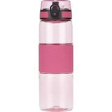 Uzspace 5061 Tritan Matara, 700 ml, Pembe, Silikon Kaplı Gövde