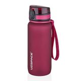 Uzspace 650 ml Tritan Su Matarası 14 Farklı Renk Softtouch - Kırmızı