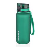 Uzspace 650 ml Tritan Su Matarası 14 Farklı Renk Softtouch KoyuYeşil