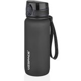 Uzspace 650 ml Tritan Su Matarası 14 Farklı Renk Softtouch - Siyah