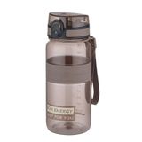 Uzspace 650ml Standart Boy Silikon Gövde Tritan Su Matarası (Kahverengi)