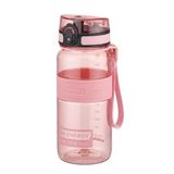 Uzspace 650ml Standart Boy Silikon Gövde Tritan Su Matarası (Pudra Pembe)