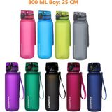 Uzspace 800ml -Yeni Ebat-Boy 25 cm-Tritan Su Matarası Bpa Koku Sızdırma Yok KOYU YEŞİL