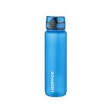 Uzspace Büyük Boy Suluk - 1000 ml Soft-Touch Tritan Renkli Matara (Mavi)