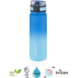 Uzspace Colorful Tritan Matara New Design- 500 Ml. - Açık Mavi - Koyu Mavi