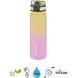Uzspace Colorful Tritan Matara New Design- 500 Ml. - Mor - Sarı