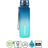 Uzspace Colorful Tritan Su Matarası – 500 ml - Mavi - Yeşil
