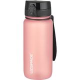 Uzspace Fiftyfifty 650ML Pudra Renkli Tritan Su Matarası Dayanıklı Yapı ile Spor ve Outdoor Kullanım