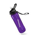 Uzspace FiftyFifty PİPETLİ 850ml Tritan Su Matarası Mor