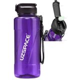 Uzspace FiftyFifty PİPETLİ MEGA BOY 1500ml Tritan Su Matarası (Mor)