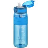 Uzspace Fiftyfifty Pipetliısırılamaz 600 ml Silikon Gövde Tritan Su Matarası - Koyu Mavi