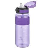Uzspace FiftyFifty Pipetli(ısırılamaz) 600 ml Silikon Gövde Tritan Su Matarası