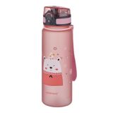 Uzspace Figürlü 500 ml Tritan Çocuk Su Matarası Pudra