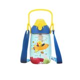Uzspace Pipetli 500 Ml Boyun Askılı Tritan Çocuk Su Matarası -Kutulu- FFUZ2201500 Mavi