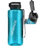 Uzspace Pipetli Mega Boy 1500 ml Turkuaz Tritan Su Matarası BPA İçermez Sağlıklı Kullanım