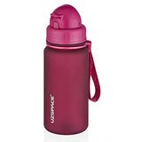 Uzspace Pipetli Tritan Su Matarası 400 ml KIRMIZI