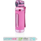 Uzspace Silikon Gövde Trıtan Su Matarası - 520 Ml. - Koyu Pembe